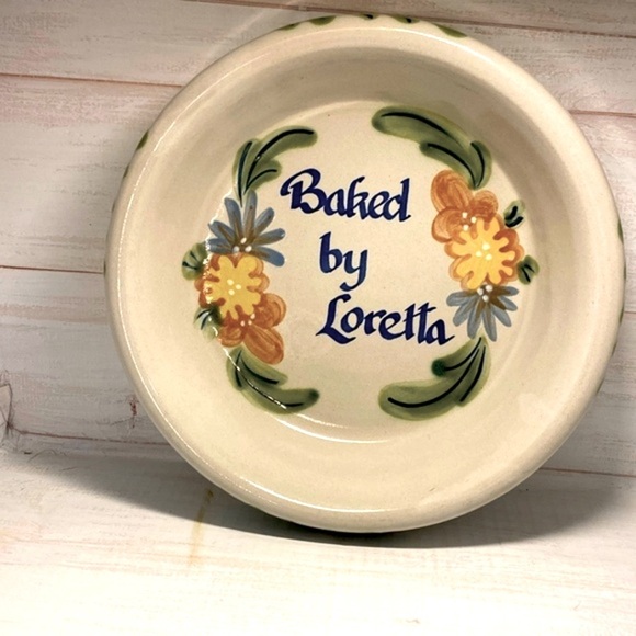 Vintage heavy 9 inch pie stoneware pan. - Picture 1 of 4